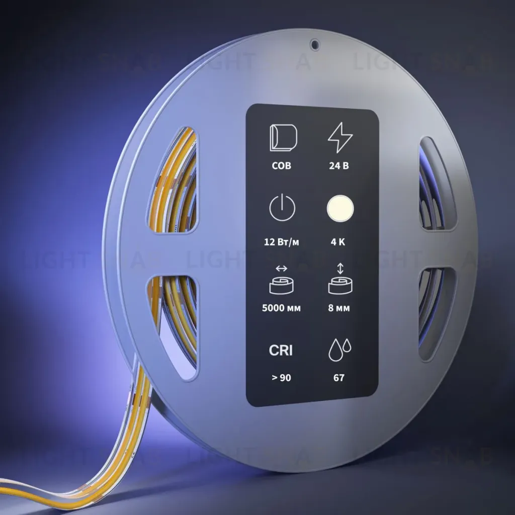 Светодиодная лента Maytoni Led Strip 24В COB 12Вт/м 4000К 5м IP 67 201311 201311