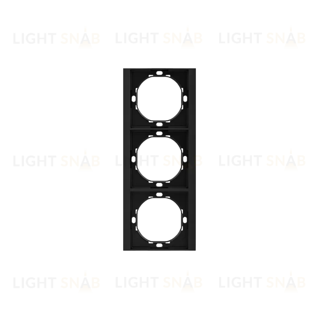 Рамка SETE 3-постовая универсальная антрацит KRANZ KR-79-0753-4 KR-79-0753-4