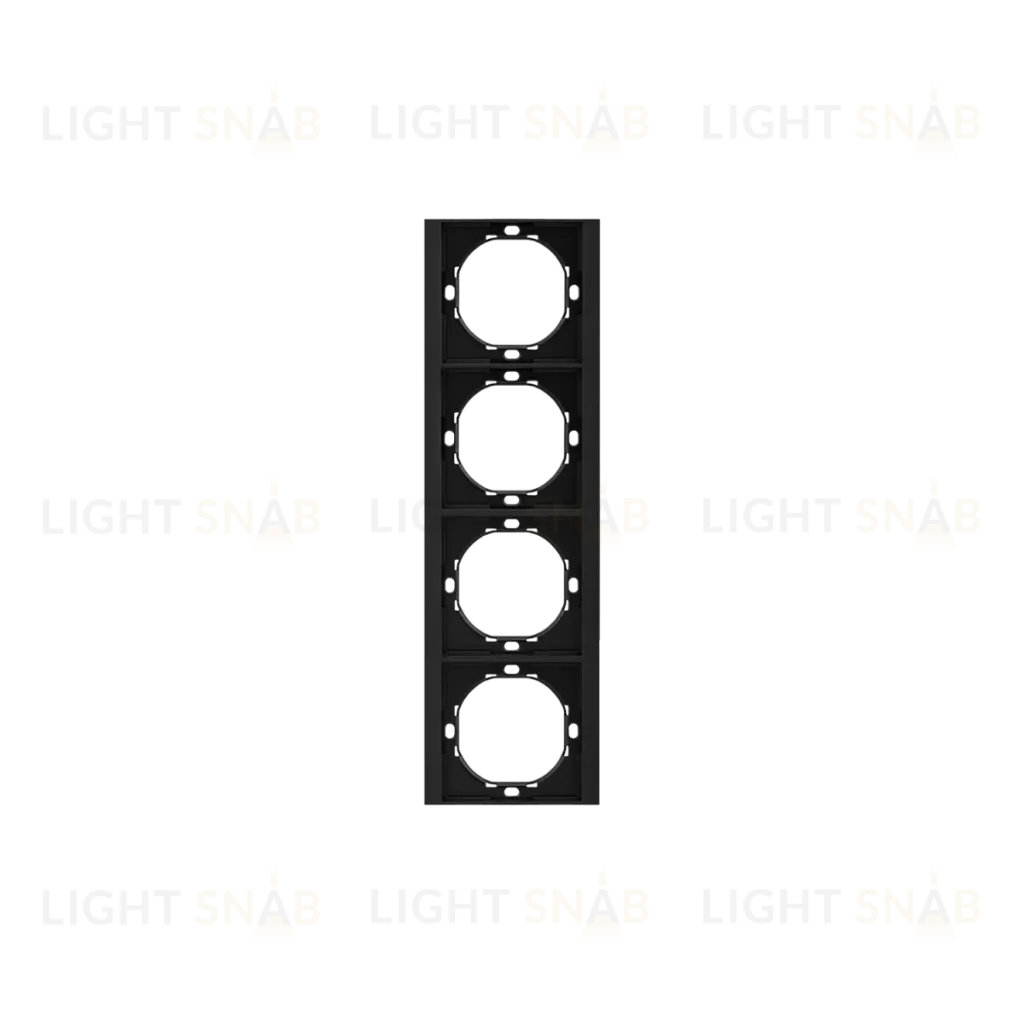 Рамка SETE 4-постовая универсальная антрацит KRANZ KR-79-0754-4 KR-79-0754-4