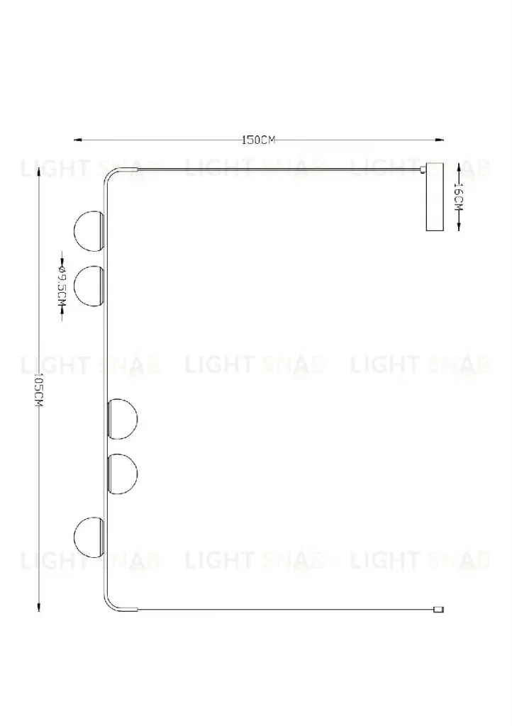 Подвесная люстра Arte Lamp Poplar A2174SP-5BK A2174SP-5BK