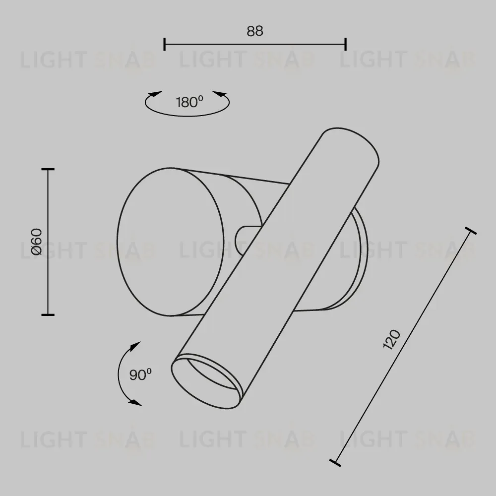 Спот Maytoni Utility MOD433WL-L3B3K1 MOD433WL-L3B3K1
