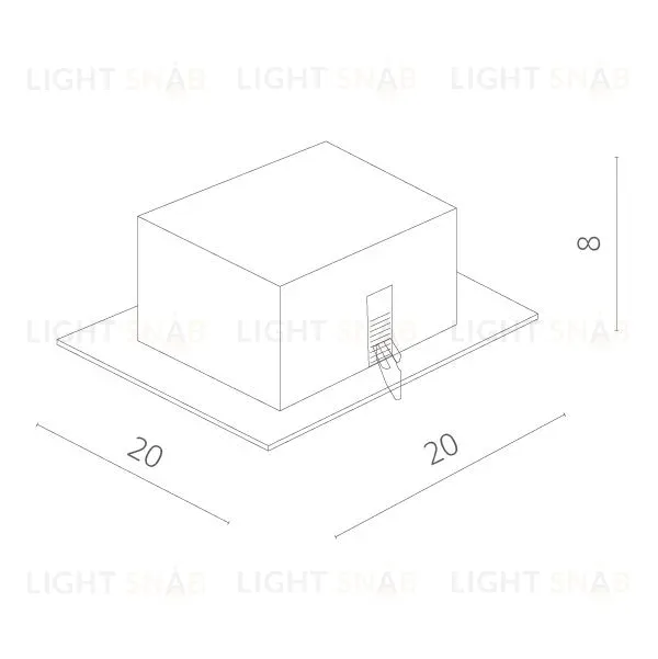 Встраиваемый светильник Arte Lamp Cardani Semplice A5949PL-1GY A5949PL-1GY