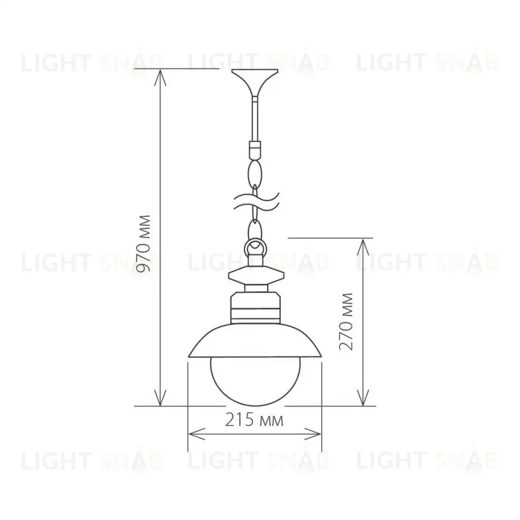 Уличный подвесной cветильник Elektrostandard Talli H GL 3002H брауни 4690389106583 4690389106583