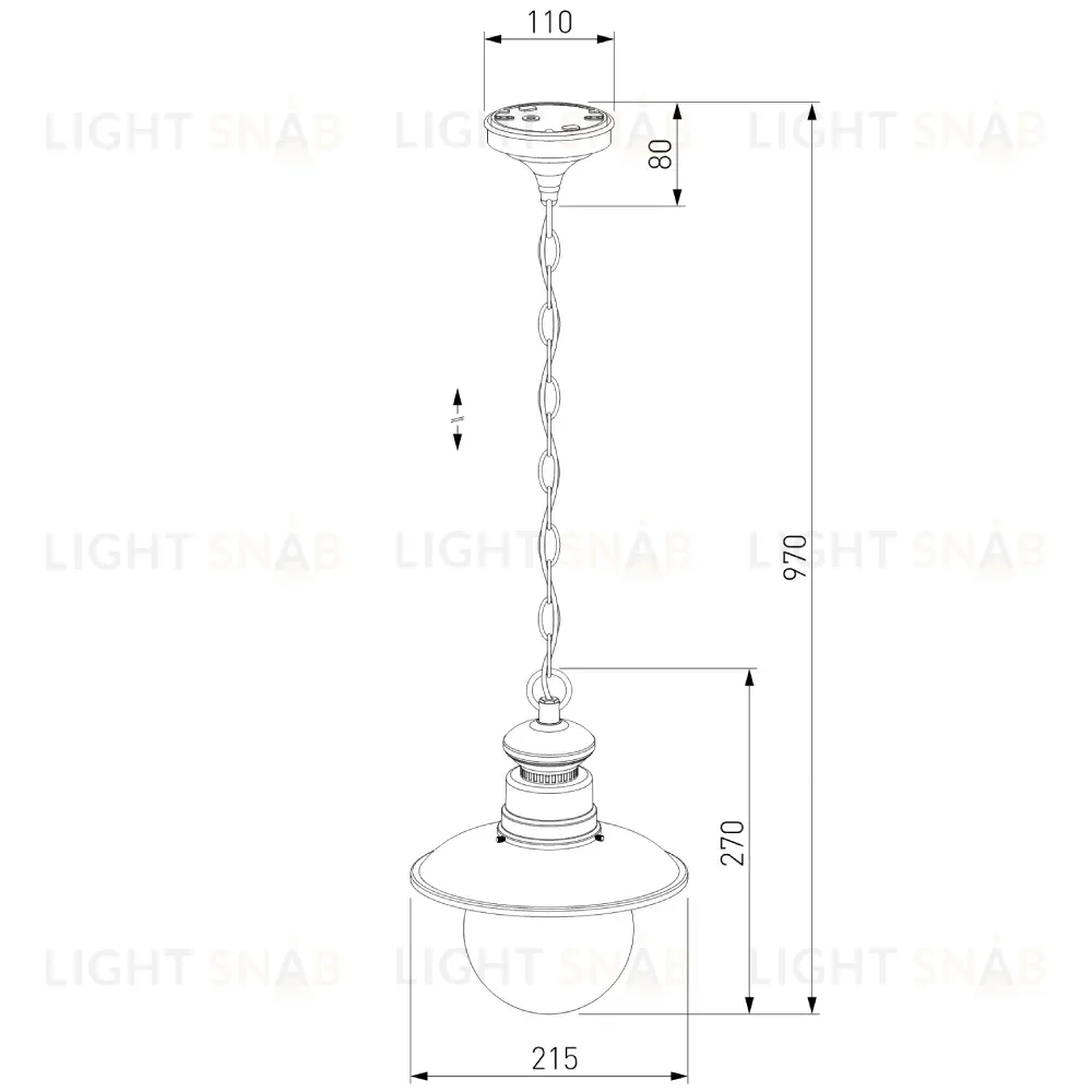 Уличный подвесной cветильник Elektrostandard Talli H GL 3002H брауни 4690389106583 4690389106583