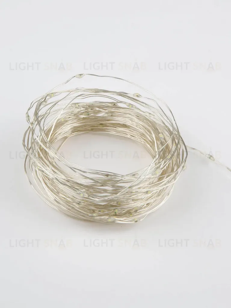 Светодиодная гирлянда Uniel Роса (UL-00007186) белый ULD-S1000-100/SCB/3AA White IP20 Dew ULD-S1000-100/SCB/3AA White IP20 Dew