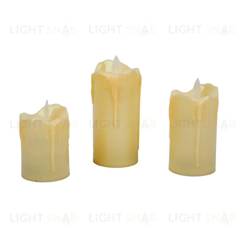 Фигурка светодиодная Свеча Uniel ULD-F063 WW CANDLE SET3 UL-00012458 ULD-F063 WW CANDLE SET3