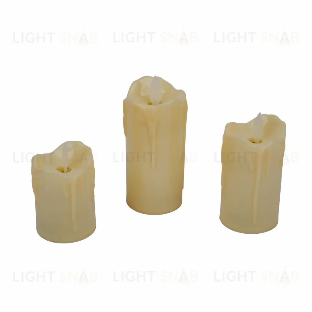 Фигурка светодиодная Свеча Uniel ULD-F063 WW CANDLE SET3 UL-00012458 ULD-F063 WW CANDLE SET3