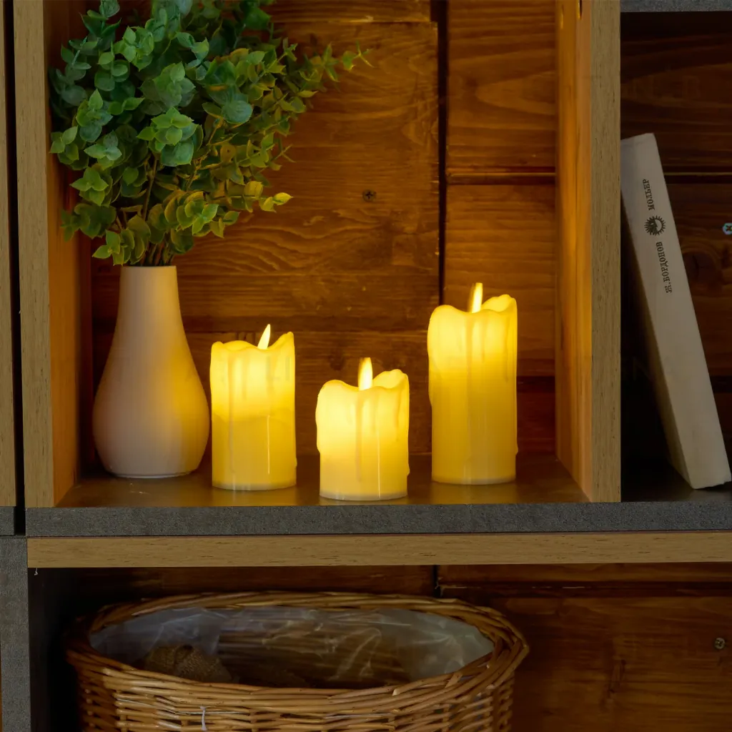 Фигурка светодиодная Свеча Uniel ULD-F063 WW CANDLE SET3 UL-00012458 ULD-F063 WW CANDLE SET3