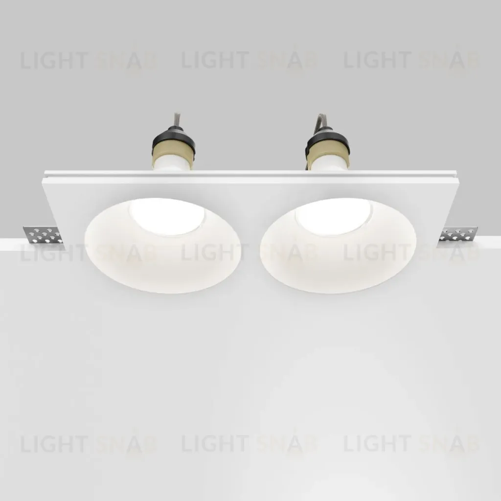 Встраиваемый светильник Maytoni Technical Gyps Modern DL129-GU10-02-W DL129-GU10-02-W
