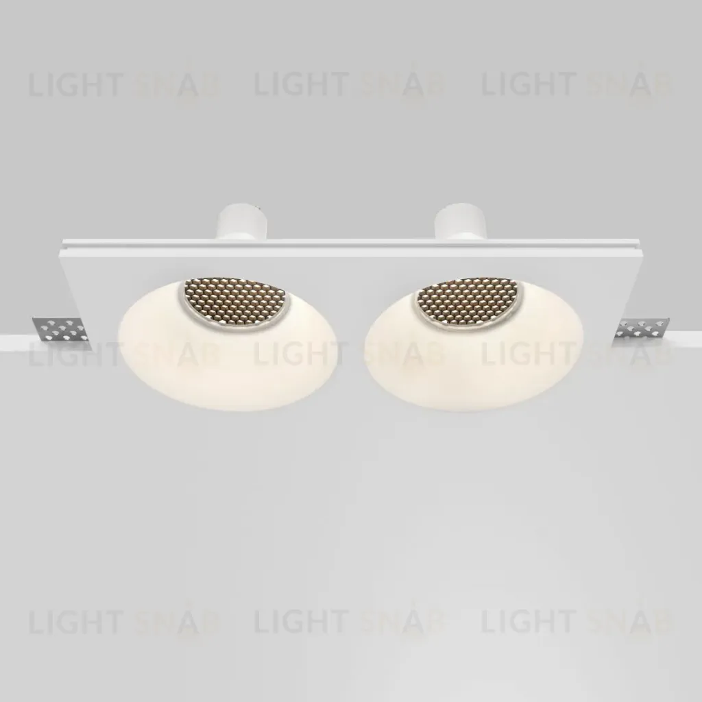 Встраиваемый светильник Maytoni Technical Gyps Modern DL129-GU10-02-W DL129-GU10-02-W