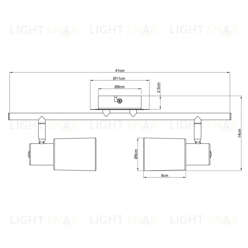 Спот Arte Lamp A4510PL-2SS A4510PL-2SS