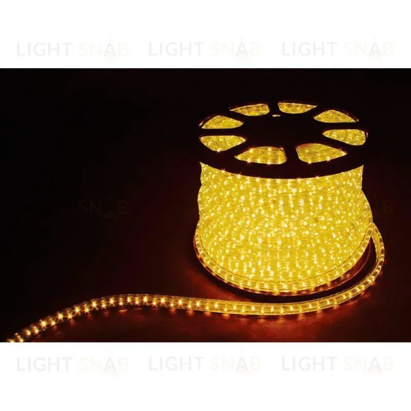 Светодиодный дюралайт Feron 2,88W/m 72LED/m LEDF3W 3х жильный желтый 50М 26068 26068