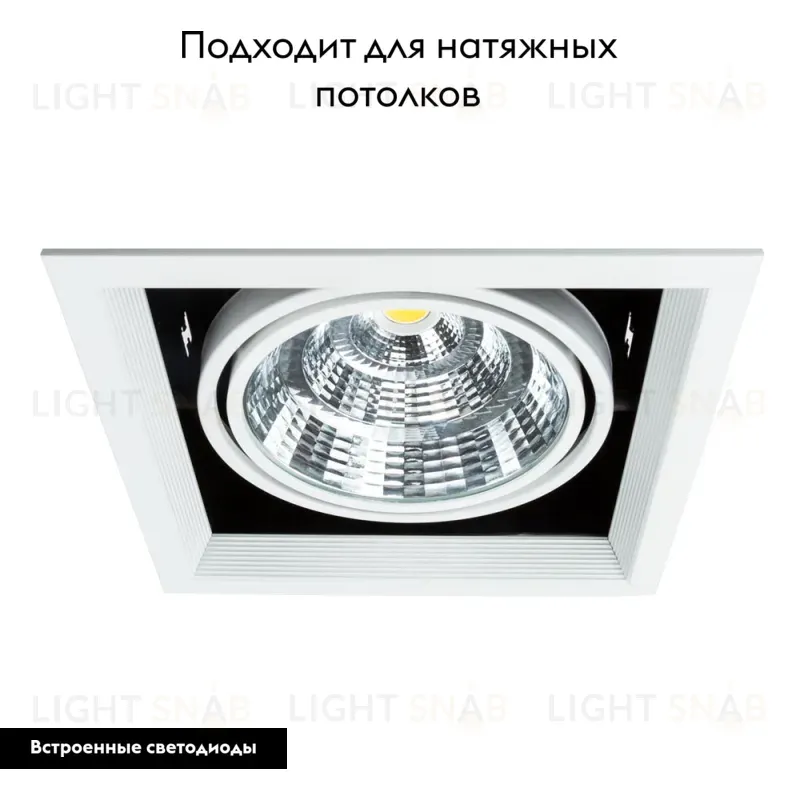 Встраиваемый светильник Arte Lamp Merga A8450PL-1WH A8450PL-1WH