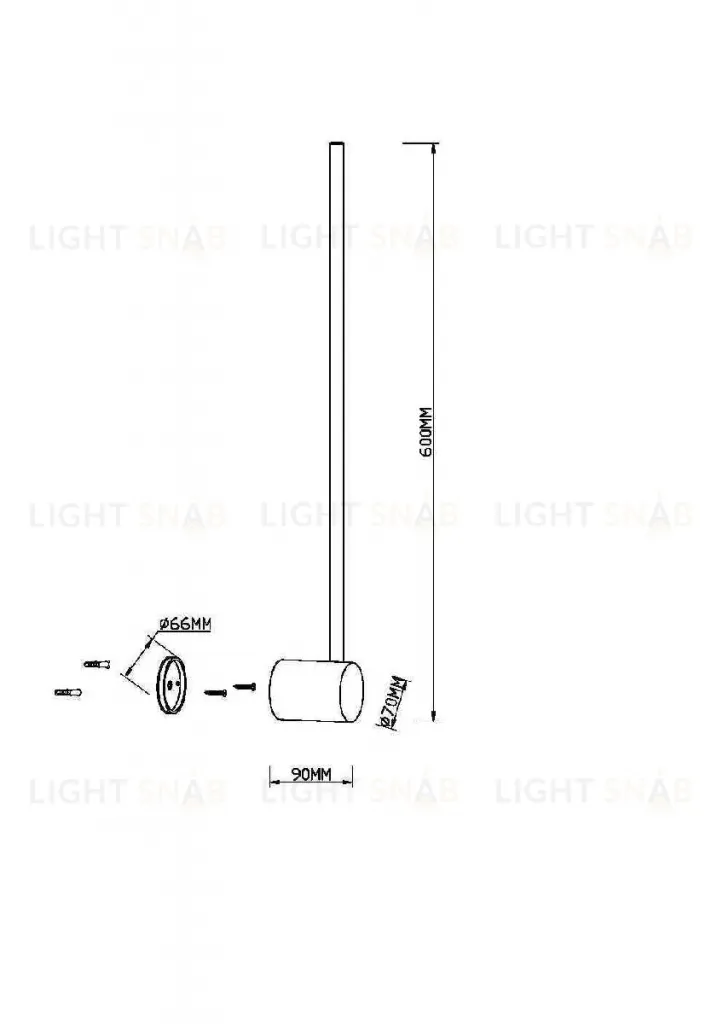 Настенный светильник Maytoni Light stick MOD237WL-L6B3K MOD237WL-L6B3K
