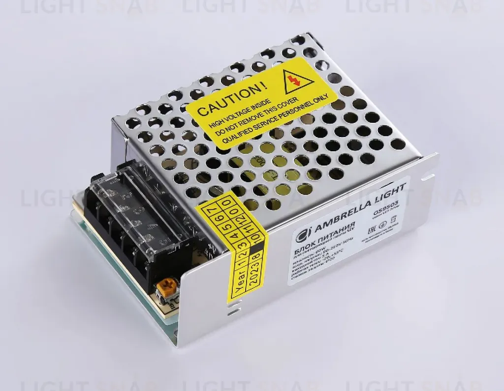 Блок питания Ambrella Light LED Driver 12V 60Вт AC90-260 5A IP20 GS9503 GS9503