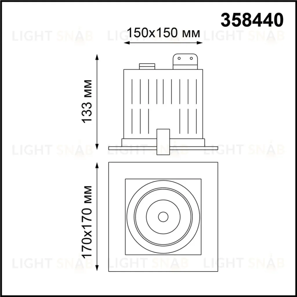 Светильник встраиваемый карданный NOVOTECH GESSO 358440 358440