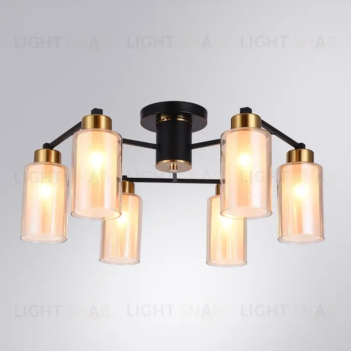 Потолочная люстра Arte Lamp Leo A7027PL-6BK A7027PL-6BK