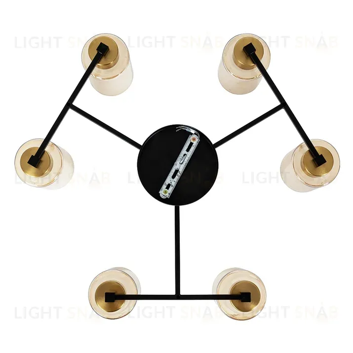 Потолочная люстра Arte Lamp Leo A7027PL-6BK A7027PL-6BK