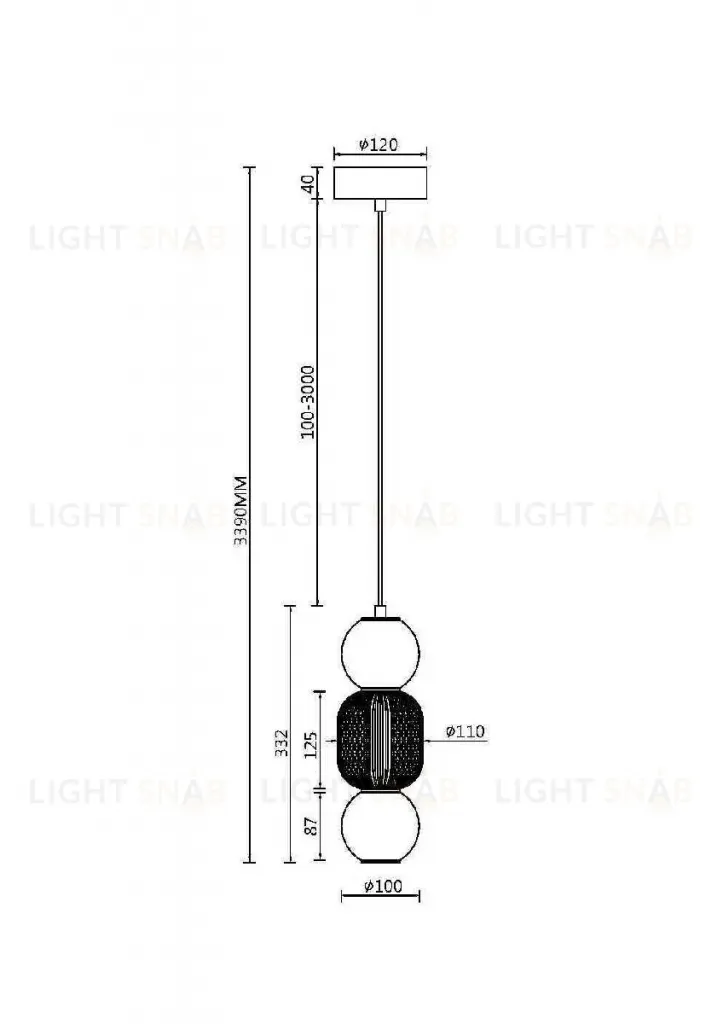 Подвесной светильник Maytoni Drop MOD273PL-L16G3K MOD273PL-L16G3K