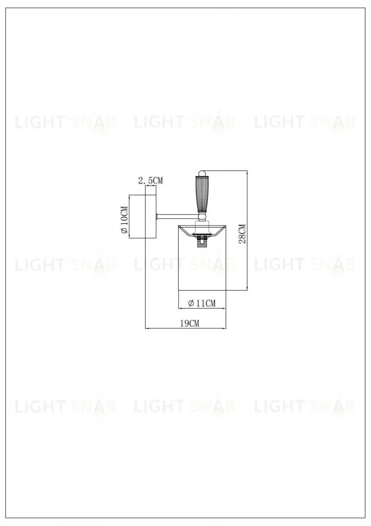 Бра Arte Lamp Waverley A4102AP-1PB A4102AP-1PB