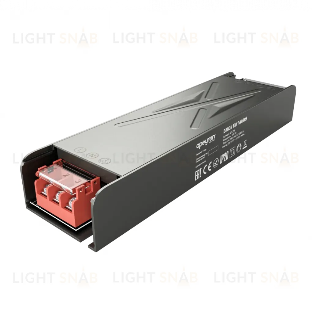 Блок питания Apeyron 12В 150Вт 186-264В 125А IP20 03-256 03-256