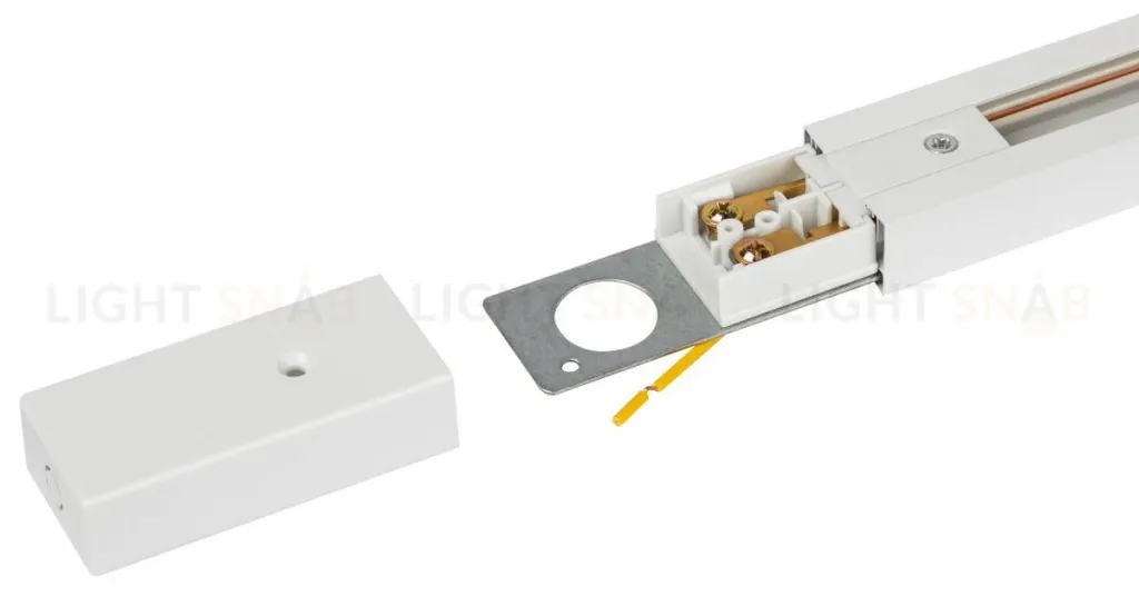 Комплект Эра TR-SET-200-1PT-PC WH шинопровод однофазный с профилем для натяжного потолка 2м белый Б0072544 Б0072544