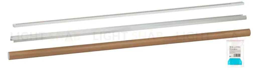 Комплект Эра TR-SET-200-1PT-PC WH шинопровод однофазный с профилем для натяжного потолка 2м белый Б0072544 Б0072544