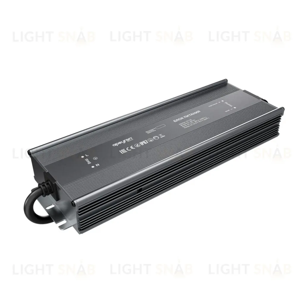 Блок питания Apeyron 24В 400Вт 175-265В 16,6А IP67 03-125 03-125