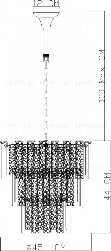 Потолочная люстра Divinare Felis 6005/17 LM-8 6005/17 LM-8