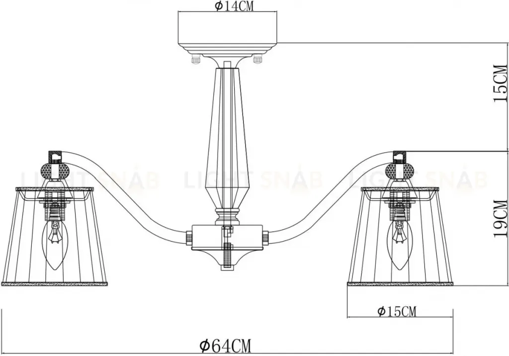 Потолочная люстра Arte Lamp Talitha A4047PL-5CC A4047PL-5CC