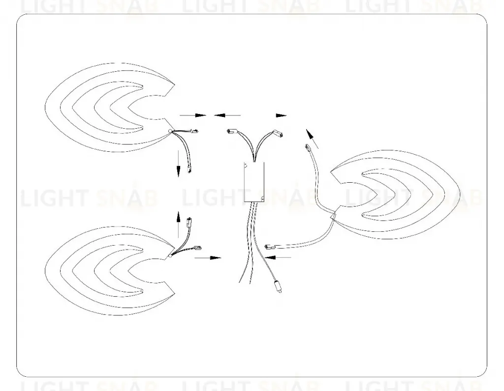 Потолочная люстра Ambrella Light Acrylica Original FA4545 FA4545