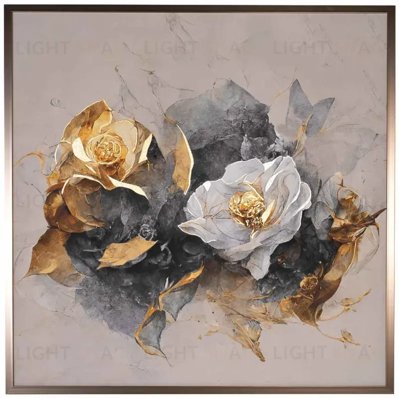 Холст Золотая роза Garda Decor 89VOR-GOLDEN ROSE 89VOR-GOLDEN ROSE