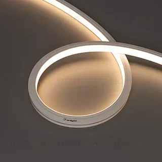 Светодиодная лента герметичная Arlight MOONLIGHT-PRO-TOP-X320-13x12mm 48V Warm3000 (9.6 W/m, IP67, 30m, wire x2) (Вывод боковой) 061055 061055