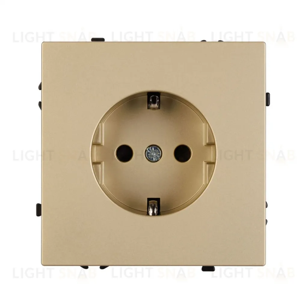 Розетка зк со шторками софт-тач золотой песок Arlight SCT-MEU-SFPL-GD (250V, 16A) 054278(1) 054278(1)
