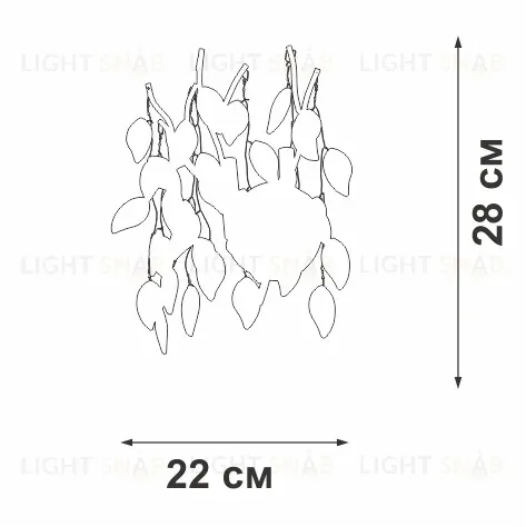 Настенный светильник Vitaluce V28320-9/2A V28320-9/2A