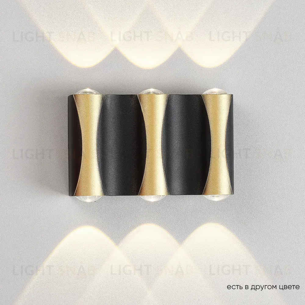 Уличный настенный светильник Crystal Lux CLT 022W3 BL-GO 4000K CLT 022W3 BL-GO 4000K