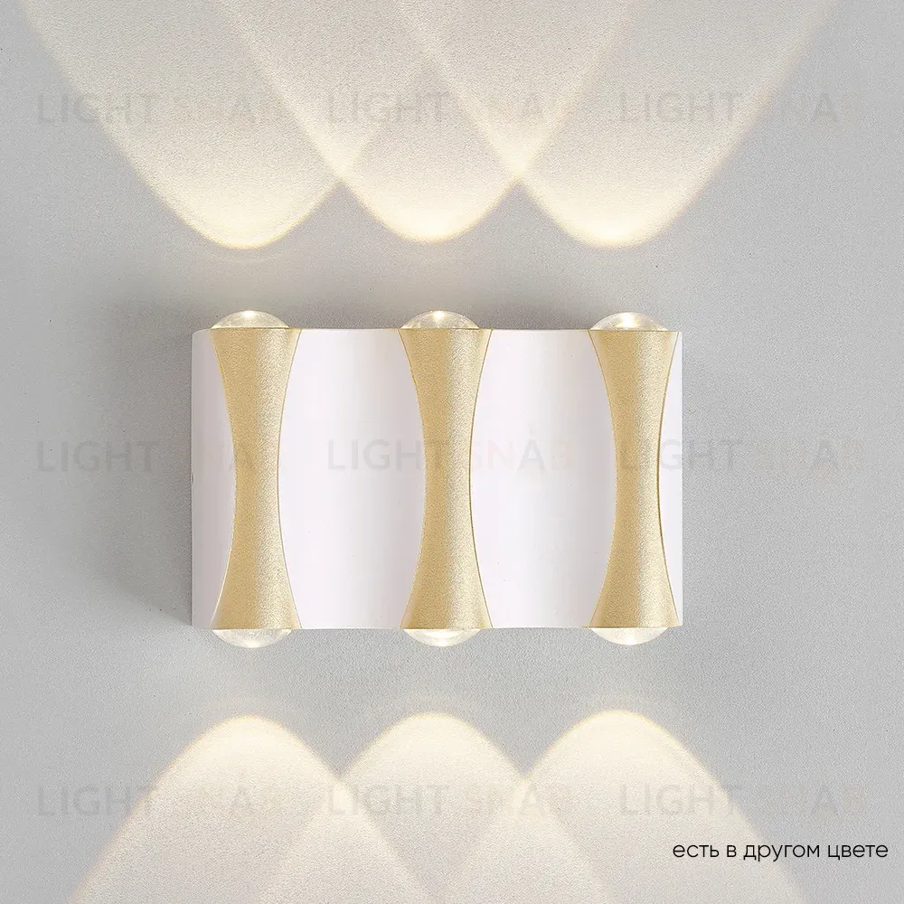 Уличный настенный светильник Crystal Lux CLT 022W3 WH-GO 4000K CLT 022W3 WH-GO 4000K