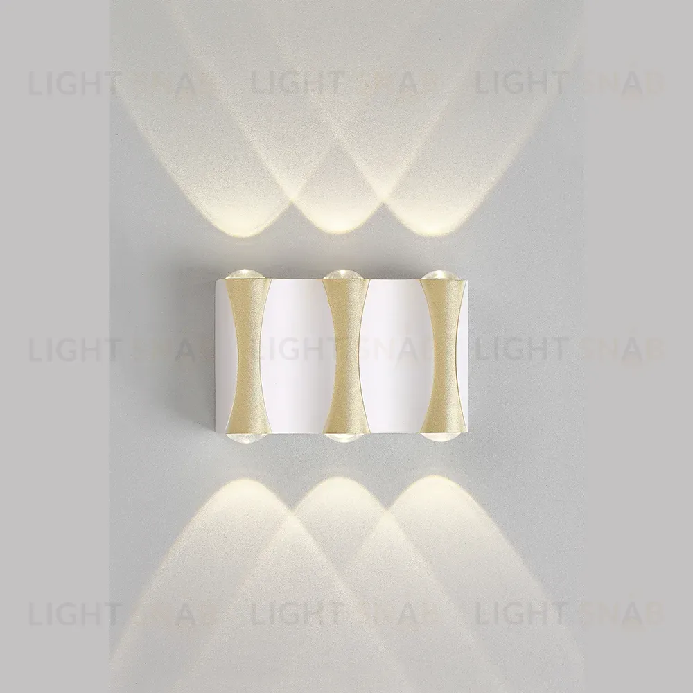 Уличный настенный светильник Crystal Lux CLT 022W3 WH-GO 4000K CLT 022W3 WH-GO 4000K