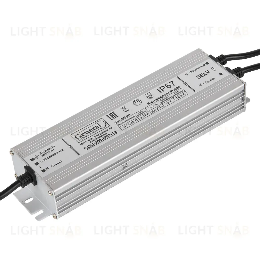 Драйвер General GDLI-200-IP67-12 513600 513600