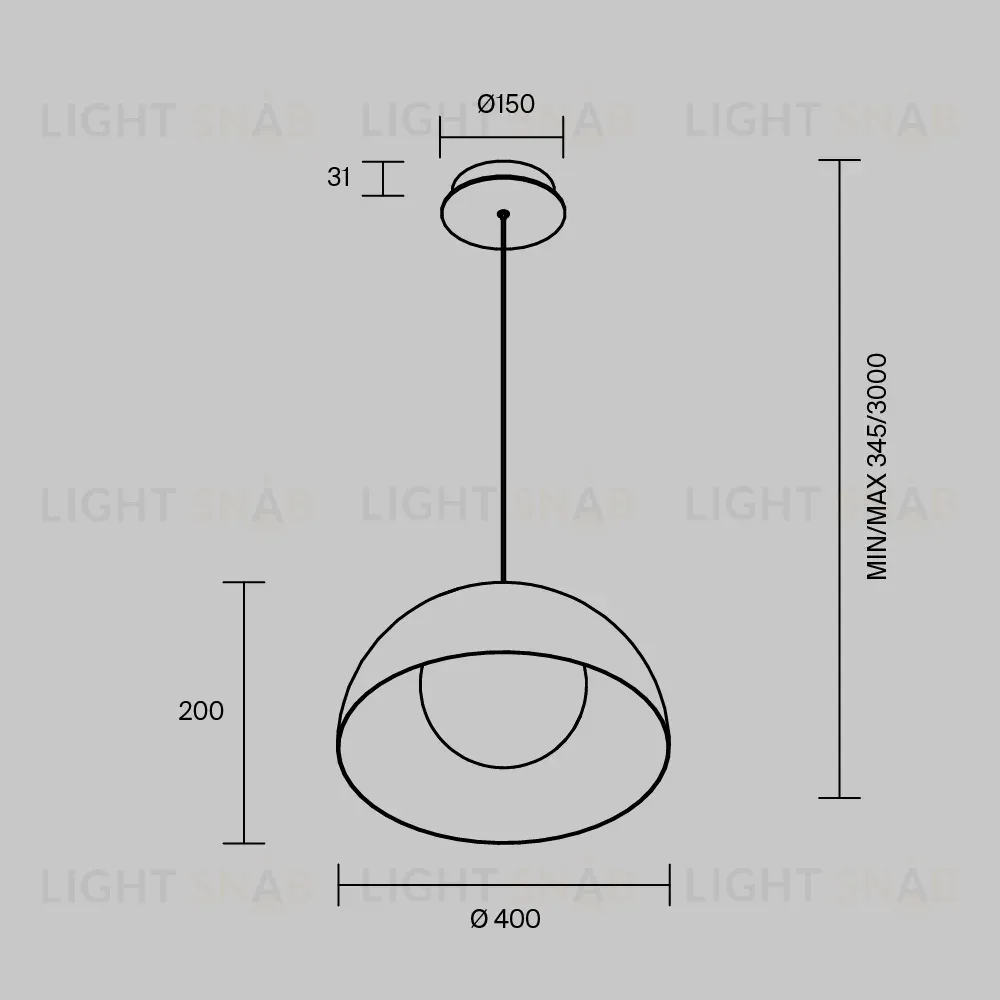 Подвесной светильник Maytoni Batten MOD472PL-L20B3K MOD472PL-L20B3K
