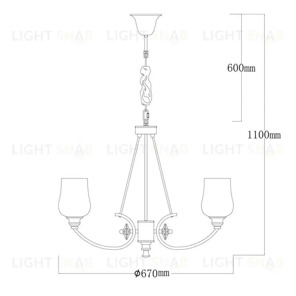 Подвесная люстра MW-Light Палермо 386017706 386017706
