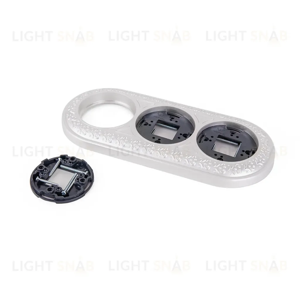 Рамка Werkel Antik Runda на 3 поста жемчужный WL70-frame-03 4690389106552 4690389106552
