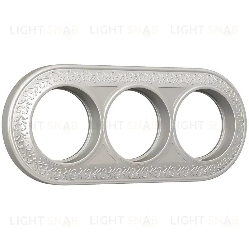Рамка Werkel Antik Runda на 3 поста жемчужный WL70-frame-03 4690389106552 4690389106552