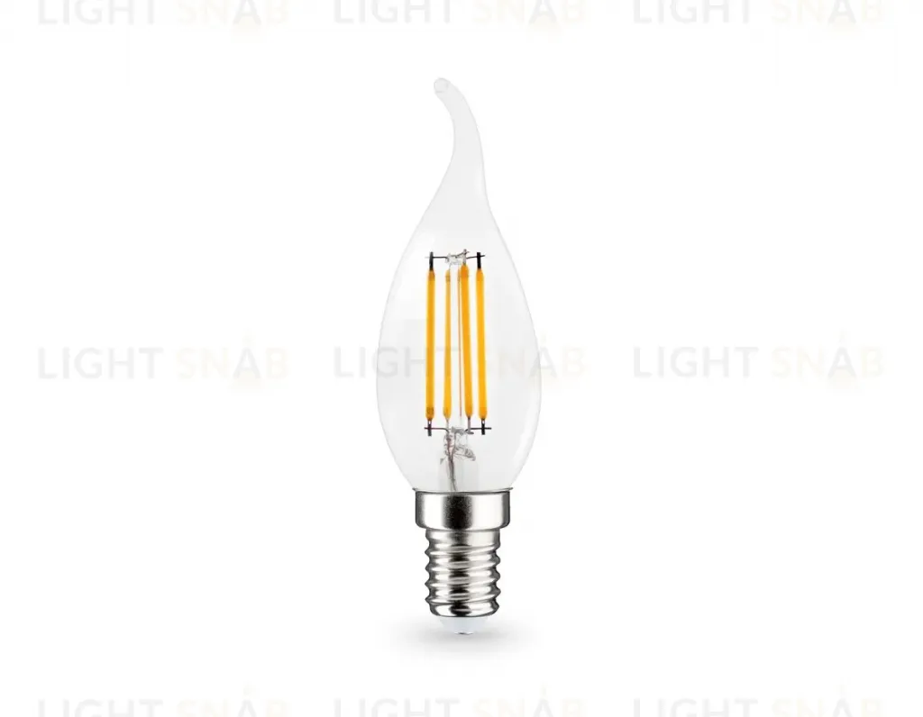 Филаментная светодиодная лампа Ambrella Light Bulbing E14 15W 4000K свеча на ветру 351524 351524