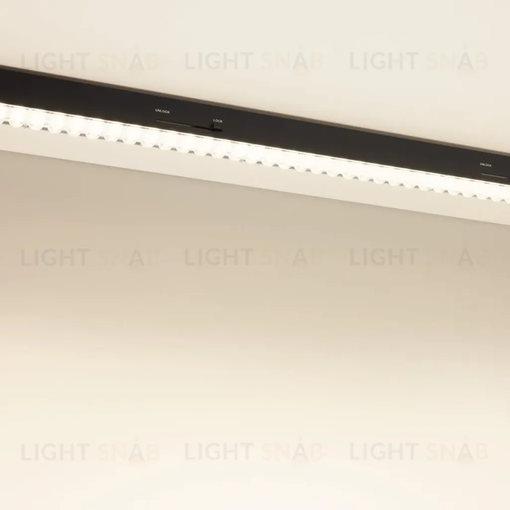 Трековый трехфазный светильник Arlight LGD-LUNGO-4TR-L1200-39W-60W Day4000 (Черный, двойной асимметричный 2х20 deg, 230V) (IP20 Металл) 064269 064269