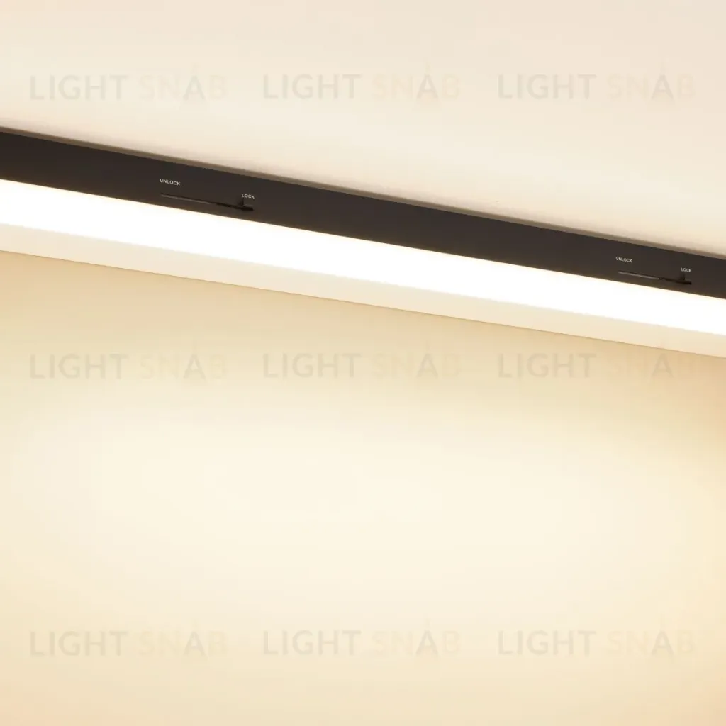 Трековый трехфазный светильник Arlight LGD-LUNGO-4TR-L600-20W-30W Warm3000 (Черный, 120 deg, 230V) (IP20 Металл) 064222 064222