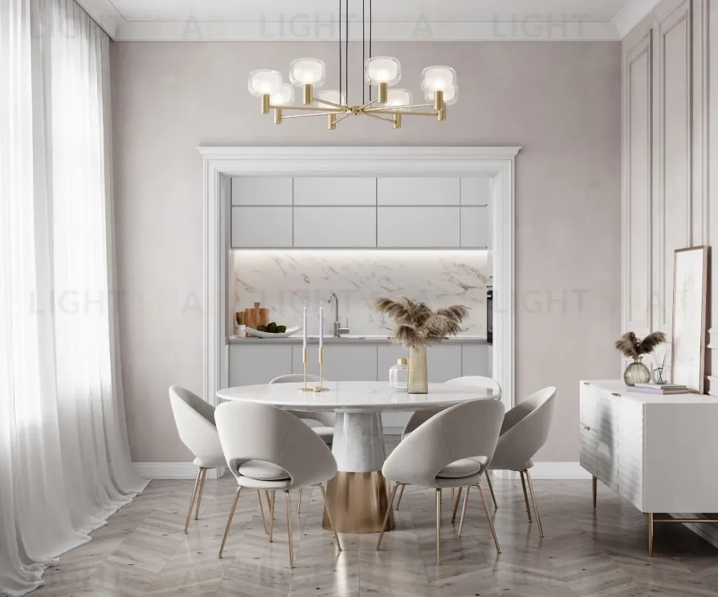 Подвесная люстра Maytoni Vision MOD411PL-08G MOD411PL-08G