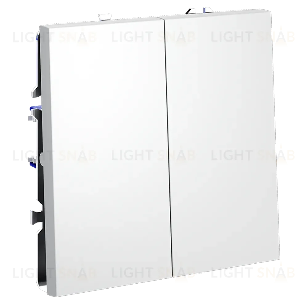 Выключатель двухклавишный Voltum S70 VLS020102 (белый матовый) VLS020102