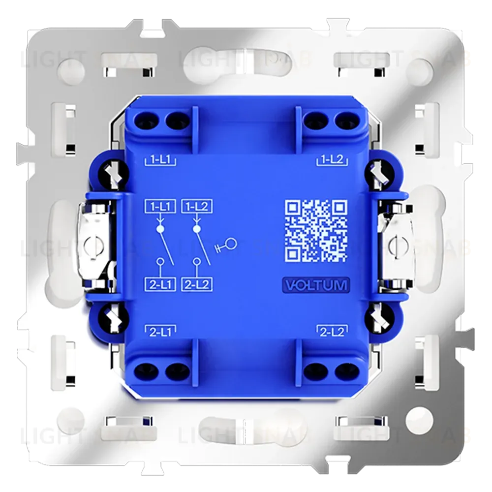 Выключатель двухклавишный Voltum S70 VLS020102 (белый матовый) VLS020102