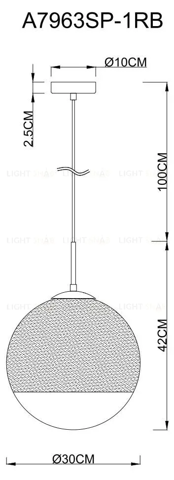 Подвесной светильник Arte Lamp Jupiter Copper A7963SP-1RB A7963SP-1RB